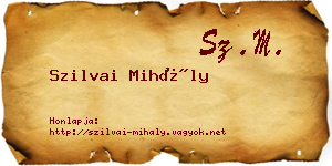 Szilvai Mihály névjegykártya